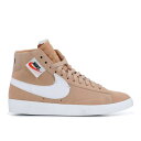 【 NIKE WMNS BLAZER MID REBEL XX 'BIO BEIGE' / BIO BEIGE SUMMIT WHITE BLACK 】 ブレイザー ミッド レベル ベージュ 白色 ホワイト 黒色 ブラック スニーカー レディース ナイキ