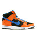 【 NIKE DUNK HIGH PREMIUM SB / DEEP ORANGE BLUE SAPPHIRE BLACK 】 ダンク ハイ プレミアム エスビー ディープ 橙 オレンジ 青色 ブルー 黒色 ブラック ダンクハイ スニーカー メンズ ナイキ