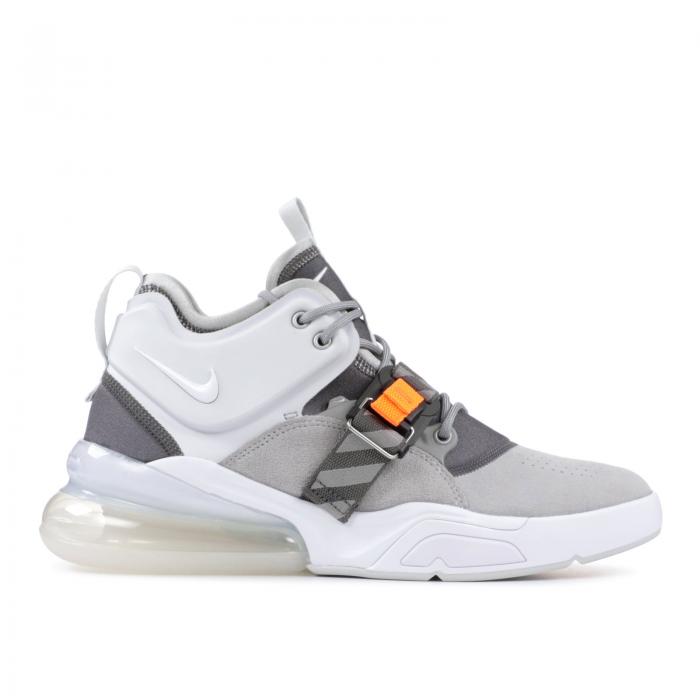 【 NIKE AIR FORCE 270 'WOLF GREY' / WOLF GREY WHITE DARK GREY 】 灰色 グレー 白色 ホワイト エアフォース スニーカー メンズ ナイキ