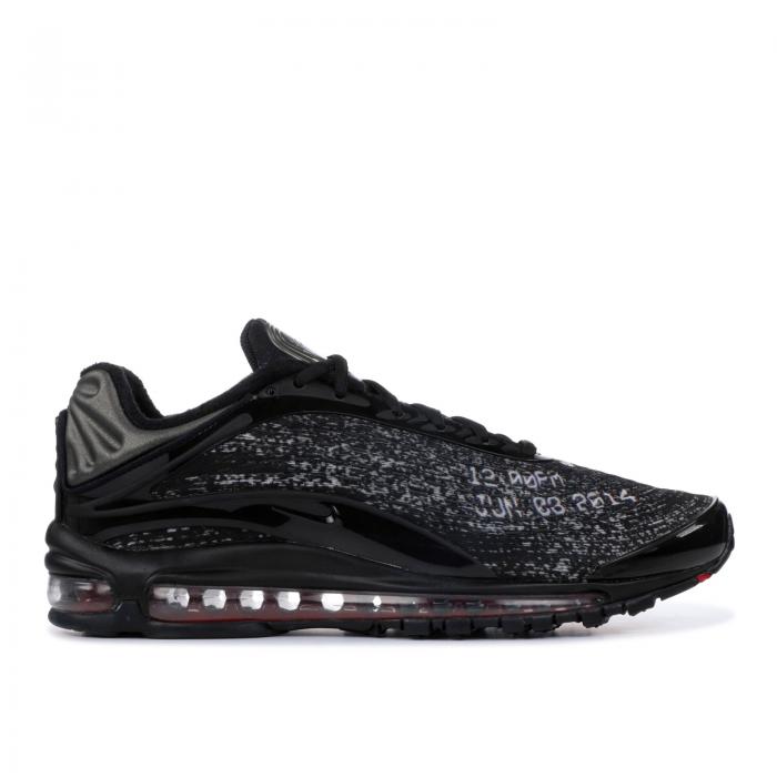 【 NIKE SKEPTA X AIR MAX DELUXE 'NEVER SLEEP ON TOUR' / BLACK BLACK DEEP RED 】 マックス デラックス 黒色 ブラック ディープ 赤 レッド エアマックス スニーカー メンズ ナイキ