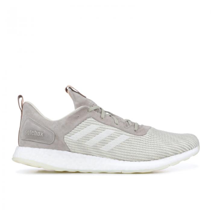 アディダス ADIDAS アディダス 白色 ホワイト 灰色 グレー 'ITALIAN PACK' スニーカー メンズ 【 ADIDAS SOLEBOX X PUREBOOST DPR LEATHERS FOOTWEAR WHITE CLEAR ONIX GREY 】