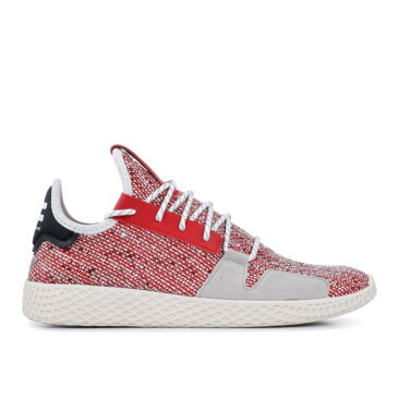 アディダス ADIDAS アディダス テニス 白色 ホワイト コア 黒色 ブラック 'SCARLET' スニーカー メンズ 【 ADIDAS PHARRELL X TENNIS HU V2 SCARLET CLOUD WHITE CORE BLACK 】