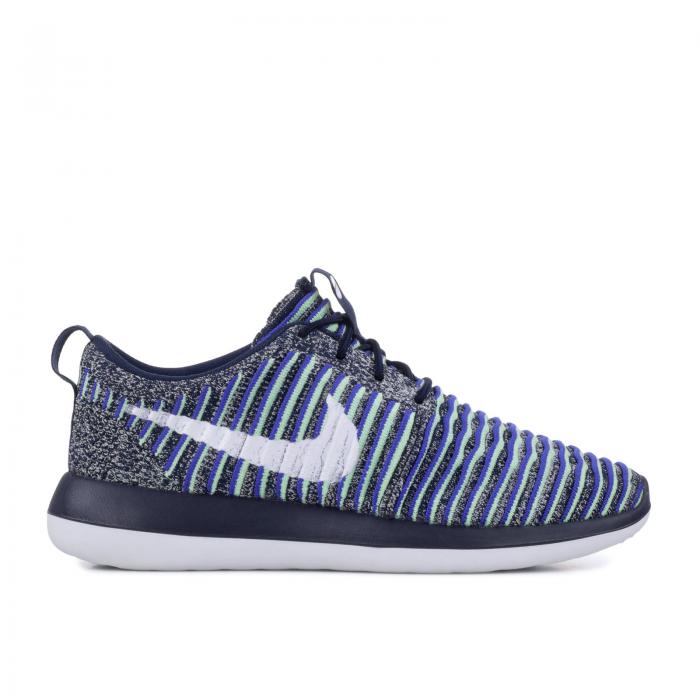ナイキ NIKE フライニット カレッジ 紺色 ネイビー 青色 ブルー 'COLLEGE NAVY' スニーカー レディース 【 NIKE WMNS ROSHE TWO FLYKNIT COLLEGE NAVY WHITEBINARY BLUE 】