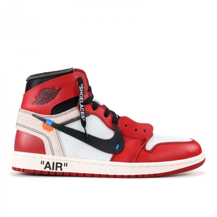 【 AIR JORDAN OFF-WHITE X JORDAN 1 RETRO HIGH OG 'CHICAGO' / WHITE BLACK VARSITY RED 】 ナイキ オフホワイト ハイ 白色 ホワイト 黒色 ブラック 赤 レッド エアジョーダン スニーカー メンズ