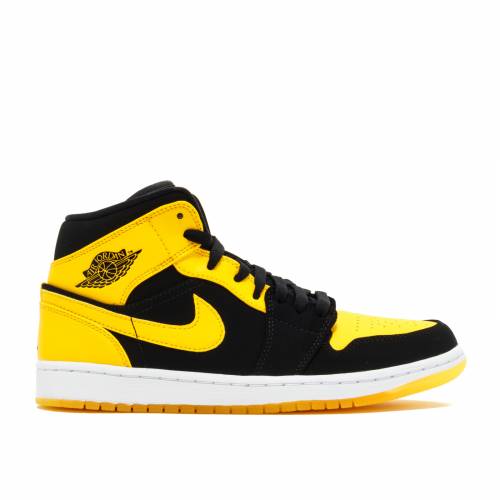 エアジョーダン AIR JORDAN ミッド 黒色 ブラック エアジョーダン 'NEW LOVE' スニーカー メンズ 【 1 RETRO MID 2017 BLACK VARSITY MAIZEWHITE 】