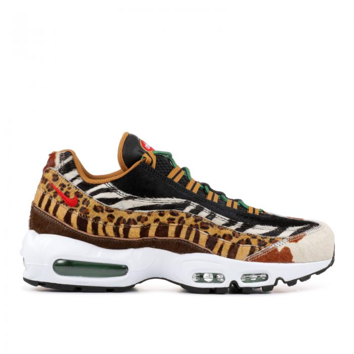 【 NIKE ATMOS X AIR MAX 95 DLX 'ANIMAL PACK' 2018 / PONY SPORT RED BLACK 】 マックス ポニー 赤 レッド 黒色 ブラック エアマックス スニーカー メンズ ナイキ