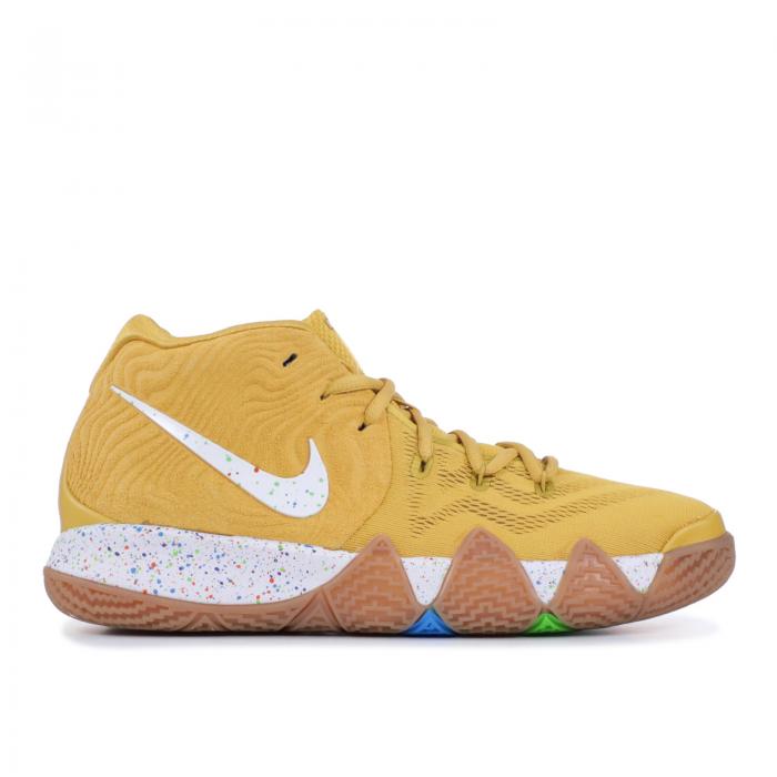 ナイキ NIKE カイリー ゴールド コイン 白色 ホワイト 'CINNAMON CRUNCH' ジュニア キッズ 【 KYRIE NIKE 4 TOAST GS METALLIC GOLD COIN WHITE 】