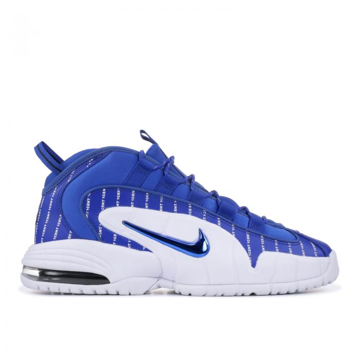 【 NIKE AIR PENNY 1 'PINSTRIPE' / GAME ROYAL GAME ROYAL WHITE 】 ペニー ゲーム 白色 ホワイト エアペニー ゲームロイヤル 青 ブルー スニーカー メンズ ナイキ