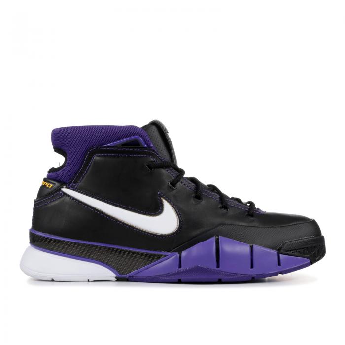 y NIKE ZOOM KOBE 1 PROTRO 'BLACK OUT' 2018 / BLACK WHITE VARSITY PURPLE z Y[ R[r[ vg F ubN F zCg  p[v Xj[J[ Y iCL