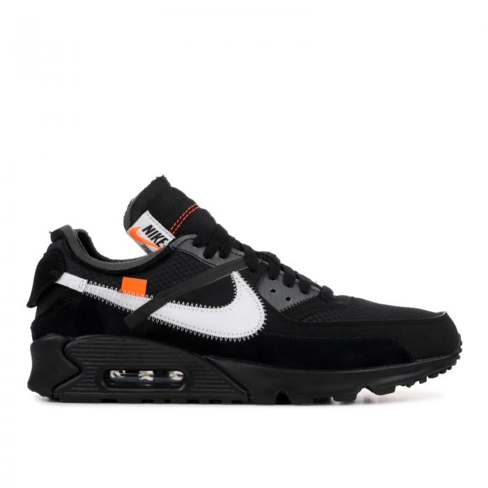 【 NIKE OFF-WHITE X AIR MAX 90 'BLACK' / BLACK CONE WHITE 】 オフホワイト マックス 黒色 ブラック 白色 ホワイト エアマックス スニーカー メンズ ナイキ