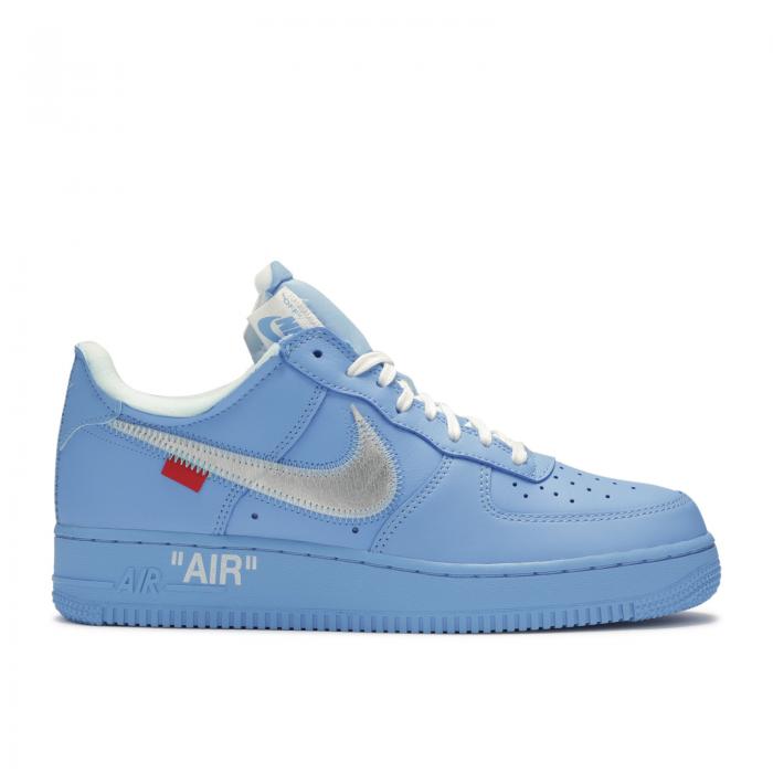 【 NIKE OFF-WHITE X AIR FORCE 1 LOW '07 'MCA' / UNIVERSITY BLUE 】 オフホワイト 青色 ブルー エ...
