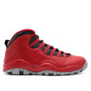 【 AIR JORDAN AIR JORDAN 10 RETRO 'BULLS OVER BROADWAY' / GYM RED BLACK WOLF GREY 】 ナイキ 赤 レッド 黒色 ブラック 灰色 グレー エアジョーダン スニーカー メンズ