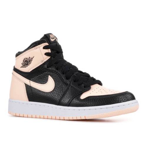 エアジョーダン AIR JORDAN ハイ 黒色 ブラック クリムゾン エアジョーダン 'CRIMSON TINT' ジュニア キッズ 【 1 RETRO HIGH OG GS BLACK CRIMSON TINTWHITE 】