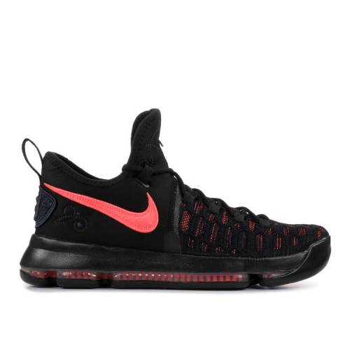 【 NIKE KD 9 'AUNT PEARL' / BLACK HOT PUNCH 】 黒色 ブラック スニーカー メンズ ナイキのサムネイル