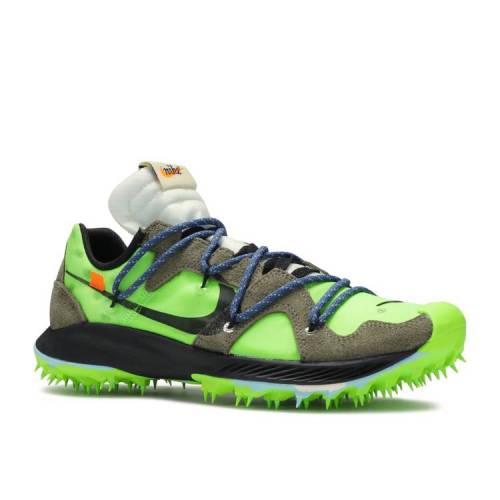 ナイキ NIKE オフホワイト ズーム 緑 グリーン 'ATHLETE GREEN' スニーカー レディース 【 GREEN NIKE OFFWHITE X WMNS AIR ZOOM TERRA KIGER 5 IN PROGRESS ELECTRIC METALLIC SILVERSAIL 】