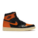 【 AIR JORDAN AIR JORDAN 1 RETRO HIGH OG 039 SHATTERED BACKBOARD 3.0 039 / BLACK STARFISH PALE VANILLA 】 ナイキ ハイ 黒色 ブラック エアジョーダン スニーカー メンズ