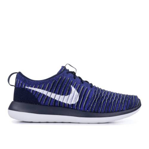 ナイキ NIKE フライニット カレッジ 紺色 ネイビー 白色 ホワイト 'COLLEGE NAVY' スニーカー メンズ 【 NIKE ROSHE TWO FLYKNIT COLLEGE NAVY WHITE 】