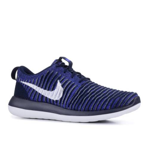 ナイキ NIKE フライニット カレッジ 紺色 ネイビー 白色 ホワイト 'COLLEGE NAVY' スニーカー メンズ 【 NIKE ROSHE TWO FLYKNIT COLLEGE NAVY WHITE 】