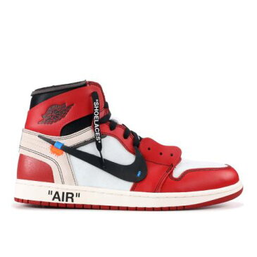 エアジョーダン AIR JORDAN オフホワイト ハイ 白色 ホワイト エアジョーダン 'CHICAGO' スニーカー メンズ 【 OFFWHITE X 1 RETRO HIGH OG WHITE BLACKVARSITY REDBLACK 】