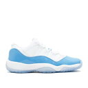 【 AIR JORDAN AIR JORDAN 11 RETRO LOW GS 'UNC' / WHITE UNIVERSITY BLUE 】 ナイキ 白色 ホワイト 青色 ブルー エアジョーダン ジュニア キッズ ベビー マタニティ スニーカー