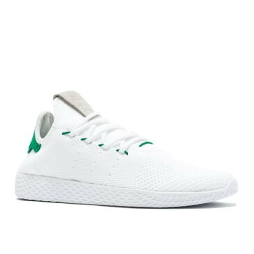 アディダス ADIDAS アディダス テニス 白色 ホワイト 緑 グリーン 'GREEN' スニーカー メンズ 【 GREEN ADIDAS PHARRELL X TENNIS HU WHITE 】