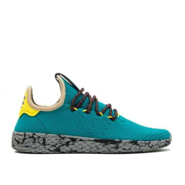 アディダス ADIDAS アディダス テニス 黄色 イエロー 灰色 グレー 'TEAL' スニーカー メンズ 【 YELLOW ADIDAS PHARRELL X TENNIS HU TEAL SEMI FROZEN GREY MARBLE 】