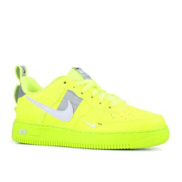 ナイキ NIKE エア エアフォース 'VOLT' ジュニア キッズ 【 AIR NIKE 1 LOW LV8 UTILITY GS VOLT BLACKWOLF GREYWHITE 】