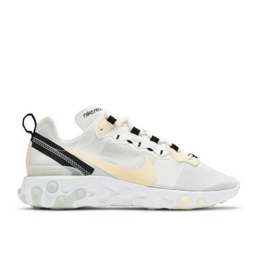 ナイキ NIKE リアクト エレメント 白色 ホワイト 'SOFT YELLOW' スニーカー メンズ 【 NIKE REACT ELEMENT 55 WHITE PALE VANILLABLACK 】