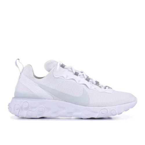 ナイキ NIKE リアクト エレメント 白色 ホワイト ピュア プラチナム 'PURE PLATINUM' スニーカー メンズ 【 PLATINUM NIKE REACT ELEMENT 55 WHITE PURE 】