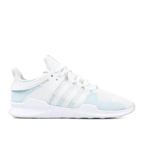 アディダス ADIDAS アディダス 白色 ホワイト 青色 ブルー 'BLUE SPIRIT' スニーカー メンズ 【 ADIDAS PARLEY X EQT SUPPORT ADV RUNNING WHITE BLUE SPIRIT OFF 】