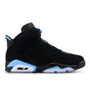 【 AIR JORDAN AIR JORDAN 6 RETRO 'UNC' / BLACK UNIVERSITY BLUE 】 ナイキ 黒色 ブラック 青色 ブルー エアジョーダン スニーカー メンズ