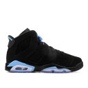 【 AIR JORDAN AIR JORDAN 6 RETRO GS 'UNC' / BLACK UNIVERSITY BLUE 】 ナイキ 黒色 ブラック 青色 ブルー エアジョーダン ジュニア キッズ ベビー マタニティ スニーカー