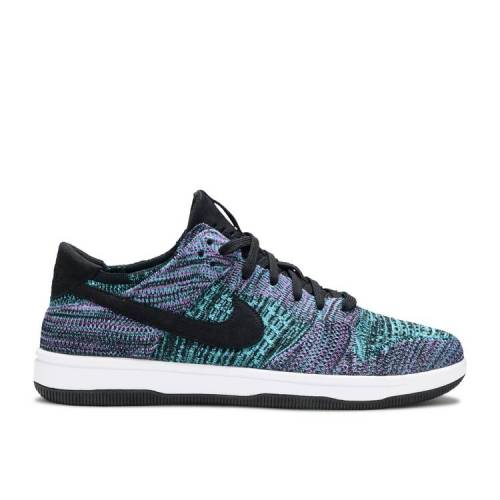 【 NIKE DUNK FLYKNIT 'CHLORINE BLUE' / BLACK BRIGHT VIOLET-WHITE-CHLORINE BLUE 】 ダンク フライニット 黒色 ブラック 青色 ブルー スニーカー メンズ ナイキ