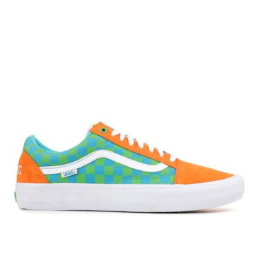 ヴァンズ VANS バンズ プロ 橙 オレンジ 青色 ブルー 緑 グリーン オールドスクール 'GOLF WANG' スニーカー メンズ 【 VANS ORANGE GREEN PRO BLUE 】