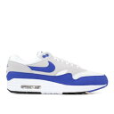 【 NIKE AIR MAX 1 OG 'ANNIVERSARY' 2017 RE-RELEASE / WHITE GAME ROYAL NEUTRAL GREY 】 マックス 白色 ホワイト ゲーム 灰色 グレー エアマックス ゲームロイヤル 青 ブルー スニーカー メンズ ナイキ