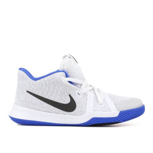 ナイキ NIKE カイリー 白色 ホワイト 'DUKE' スニーカー ジュニア キッズ 【 KYRIE NIKE 3 PS WHITE BLACKHYPER COBALT 】