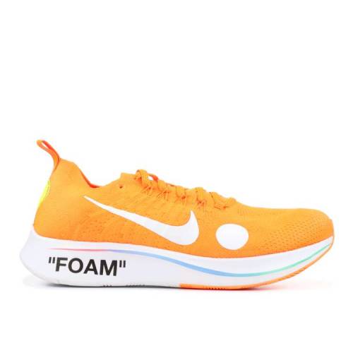 【 NIKE OFF-WHITE X ZOOM FLY MERCURIAL FLYKNIT 039 TOTAL ORANGE 039 / TOTAL ORANGE WHITE VOLT 】 オフホワイト ズーム フライニット 橙 オレンジ 白色 ホワイト ズームフライ スニーカー メンズ ナイキ