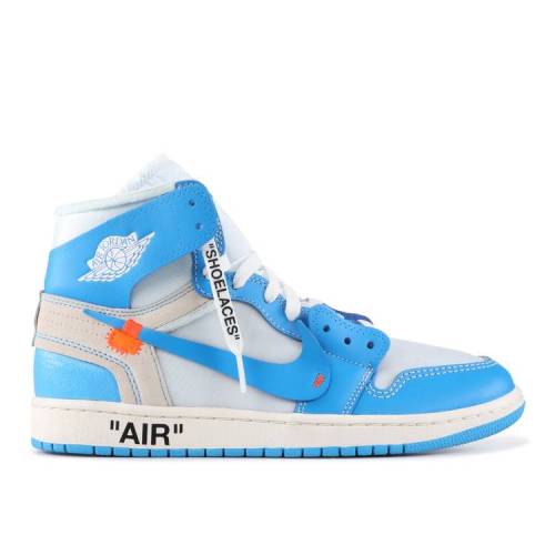 【 AIR JORDAN OFF-WHITE X JORDAN 1 RETRO HIGH OG 'UNC' / WHITE DARK POWDER BLUE C...