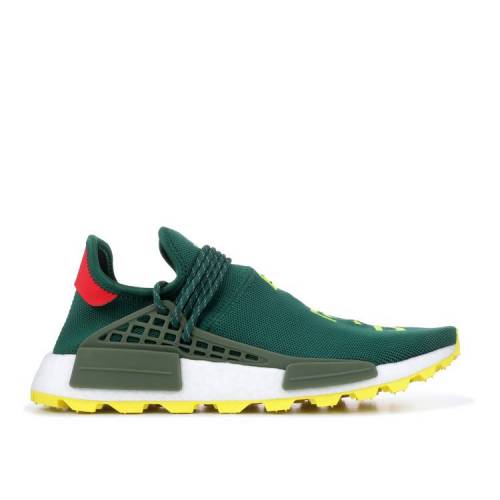 アディダス ADIDAS アディダス 緑 グリーン 黄色 イエロー 白色 ホワイト N.E.R.D. 'BBC EXCLUSIVE' スニーカー メンズ 【 NMD GREEN YELLOW ADIDAS PHARRELL X HUMAN RACE TRAIL WHITE 】