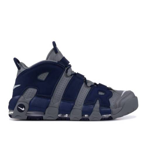 【 NIKE AIR MORE UPTEMPO 'GEORGETOWN' / COOL GREY WHITE MIDNIGHT NAVY 】 アップテンポ クール 灰色 グレー 白色 ホワイト 紺色 ネイビー エアモアアップテンポ モアテン スニーカー メンズ ナイキ