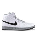 y AIR JORDAN AIR JORDAN 1 MID 'WHITE CEMENT' / WHITE BLACK WOLF GREY z iCL ~bh F zCg F ubN DF O[ GAW[_ Xj[J[ Y