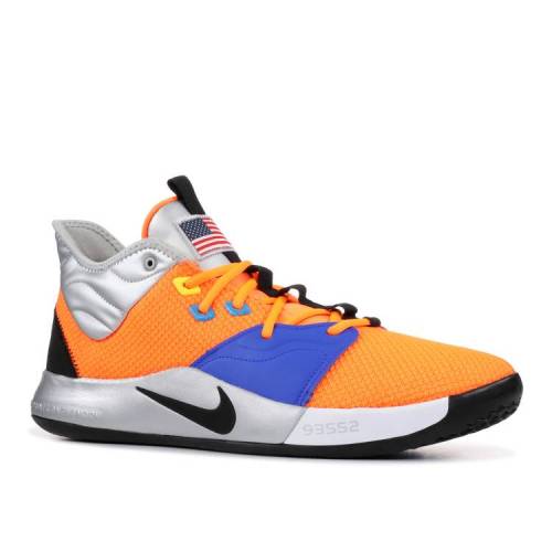 ナイキ NIKE 橙 オレンジ 銀色 シルバー 'ARMSTRONG 703' スニーカー メンズ 【 ORANGE SILVER NIKE NASA X PG 3 BUILDING TOTAL BLACKMETALLIC 】