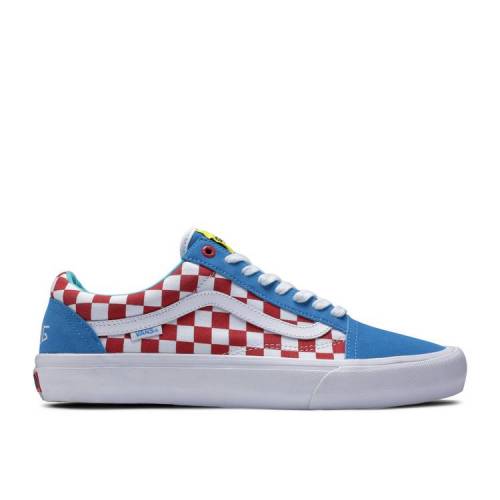 ヴァンズ VANS バンズ プロ 青色 ブルー 赤 レッド 白色 ホワイト オールドスクール 'GOLF WANG' スニーカー メンズ 【 VANS RED PRO BLUE WHITE 】