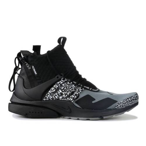 【 NIKE ACRONYM X AIR PRESTO MID 039 COOL GREY 039 / COOL GREY BLACK 】 プレスト ミッド クール 灰色 グレー 黒色 ブラック エア スニーカー メンズ ナイキ