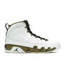 【 AIR JORDAN JORDAN 9 RETRO 'STATUE' / WHITE BLACK MILITIA GREEN 】 ナイキ 白色 ホワイト 黒...