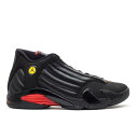 【 AIR JORDAN JORDAN 14 RETRO 'LAST SHOT' 2011 / BLACK VARSITY RED BLACK 】 ナイキ 黒色...