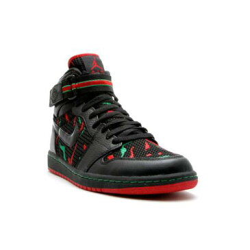 エアジョーダン AIR JORDAN エア ハイ ストラップ トライブ 黒色 ブラック 緑 グリーン エアジョーダン 'A QUEST' スニーカー メンズ 【 AIR GREEN 1 HIGH STRAP TRIBE CALLED BLACK VARSITY REDCLSSC 】