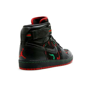 エアジョーダン AIR JORDAN エア ハイ ストラップ トライブ 黒色 ブラック 緑 グリーン エアジョーダン 'A QUEST' スニーカー メンズ 【 AIR GREEN 1 HIGH STRAP TRIBE CALLED BLACK VARSITY REDCLSSC 】