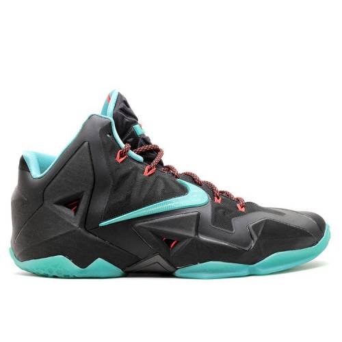 【 NIKE LEBRON 11 'JADE' / BLACK DIFFUSED JADE LIGHT 】 レブロン 黒色 ブラック 翡翠 ジェード スニーカー メンズ ナイキ