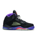 エアジョーダン AIR JORDAN 黒色 ブラック 紫 パープル エアジョーダン 'RAPTORS' ジュニア キッズ 【 PURPLE 5 RETRO GG BLACK EMBER GLOWFIERCE 】